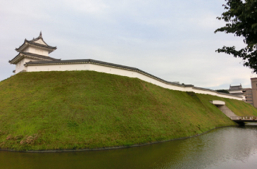 Reference picture of levee, Moat <br />and watchtower of Utsunomiya Castle