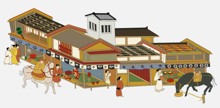 Characteristic Kyo-mahiya in Azuchi-momoyama period