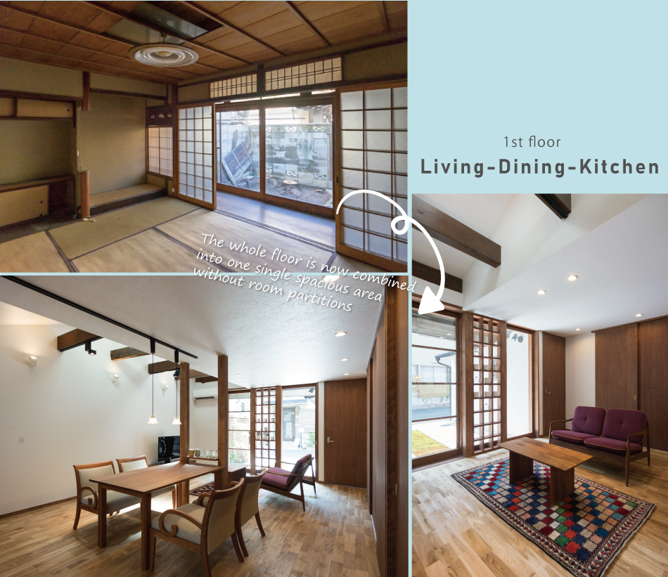 Before and After of Living Room